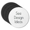 Round Rubber Backed Coasters - Set of 4