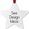 Metal Star Ornaments - Double-Sided