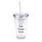 16 oz Double Wall Acrylic Tumblers with Lid & Straw - Full Print