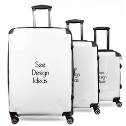 3-Piece Luggage Set - 20" Carry On - 24" Medium Checked - 28" Large Checked
