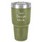 30 oz Stainless Steel Tumblers - Olive - Single-Sided
