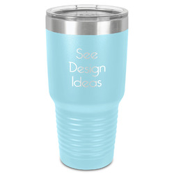 30 oz Stainless Steel Tumbler - Teal - Single-Sided