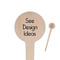 4" Round Wooden Food Picks - Single-Sided