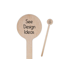 7.5" Round Wooden Stir Sticks - Double-Sided