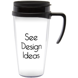 Custom Acrylic Travel Mugs with Handle, Design & Preview Online