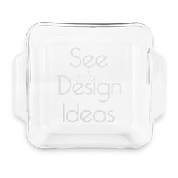 Glass Cake Dish with Truefit Lid - 8in x 8in