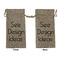 Burlap Gift Bags - Large - Double-Sided