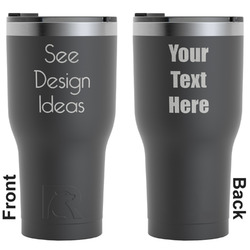 RTIC Tumbler - Black - Laser Engraved - Double-Sided