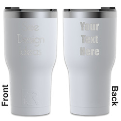 RTIC Tumbler - White - Laser Engraved - Double-Sided