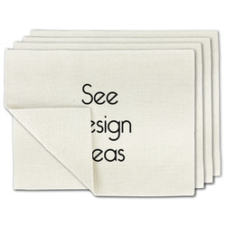 Single-Sided Linen Placemats - Set of 4