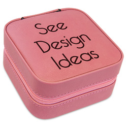 Travel Jewelry Boxes - Pink Leather