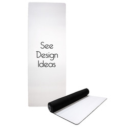 Yoga Studio 6mm White Yoga Mat With Custom Logo Design - Top
