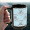 Lake House #2 15oz. Black Mug - LIFESTYLE