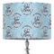 Lake House #2 16" Drum Lampshade - ON STAND (Fabric)