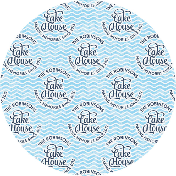 Custom Lake House #2 Multipurpose Round Labels - Custom Sized (Personalized)