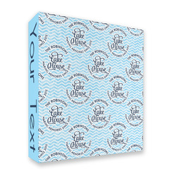 Lake House #2 3 Ring Binder - Full Wrap - 2" (Personalized)