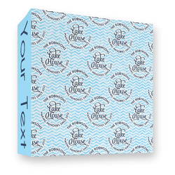 Lake House #2 3 Ring Binder - Full Wrap - 3" (Personalized)