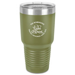 Lake House #2 30 oz Stainless Steel Tumbler - Olive - Single-Sided (Personalized)