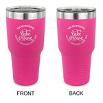 Lake House #2 30 oz Stainless Steel Tumbler - Pink - Double Sided (Personalized)