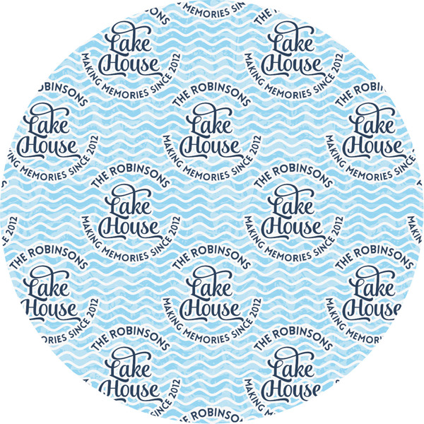 Custom Lake House #2 Multipurpose Round Labels - 4" (Personalized)