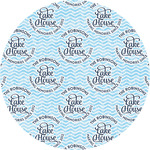 Lake House #2 Multipurpose Round Labels - 5" (Personalized)