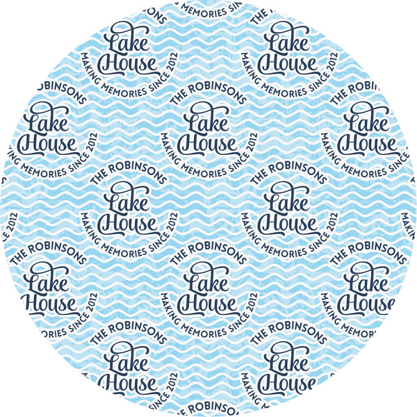 Custom Lake House #2 Multipurpose Round Labels - 5" (Personalized)