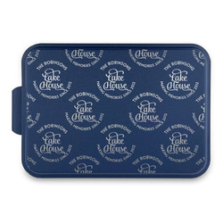 Lake House #2 Aluminum Baking Pan with Navy Lid (Personalized)