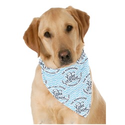 Lake House #2 Dog Bandana Scarf w/ Name All Over