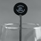 Lake House #2 Black Plastic 5.5" Stir Stick - Round - Main