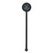 Lake House #2 Black Plastic 5.5" Stir Stick - Round - Single Stick