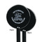 Lake House #2 Black Plastic 5.5" Stir Stick - Single Sided - Round - Front & Back