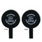 Lake House #2 Black Plastic 7" Stir Stick - Double Sided - Round - Front & Back