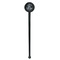 Lake House #2 Black Plastic 7" Stir Stick - Round - Single Stick