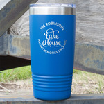 Lake House #2 20 oz Stainless Steel Tumbler - Royal Blue - Double Sided (Personalized)