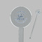 Lake House #2 Clear Plastic 7" Stir Stick - Round - Closeup