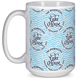 Lake House #2 15 Oz Coffee Mug - White (Personalized)