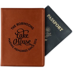 Lake House #2 Passport Holder - Faux Leather (Personalized)