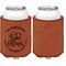 Lake House #2 Cognac Leatherette Can Sleeve - Single Sided Front and Back