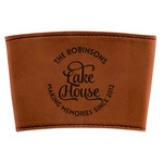 Lake House #2 Leatherette Cup Sleeve (Personalized)