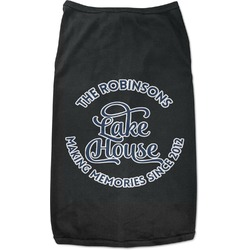 Lake House #2 Black Pet Shirt - M (Personalized)