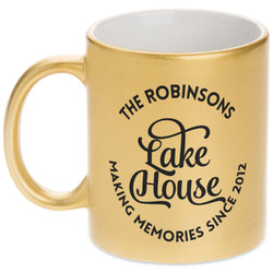 Lake House #2 Metallic Mug (Personalized)