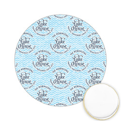 Lake House #2 Printed Cookie Topper - 2.15" (Personalized)