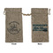 Lake House #2 Large Burlap Gift Bags - Front & Back