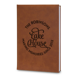 Lake House #2 Leatherette Journal - Large - Double Sided (Personalized)