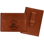 Lake House #2 Leatherette Wallet with Money Clip (Personalized)