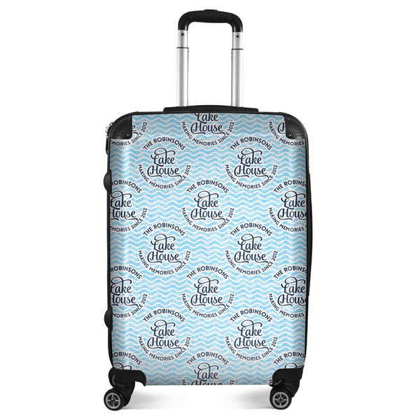 Custom Lake House #2 Suitcase - 24" Medium - Checked (Personalized)