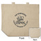 Lake House #2 Reusable Cotton Grocery Bag - Front & Back View