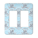 Lake House #2 Rocker Style Light Switch Cover - Two Switch (Personalized)