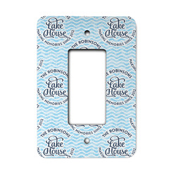 Lake House #2 Rocker Style Light Switch Cover (Personalized)