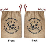 Lake House #2 Santa Sack - Front & Back (Personalized)